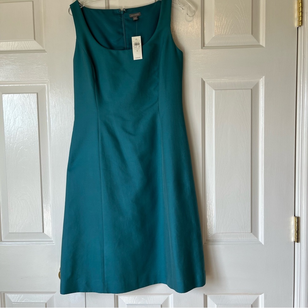 Elegant Teal Sleeveless Dress by Ann Taylor